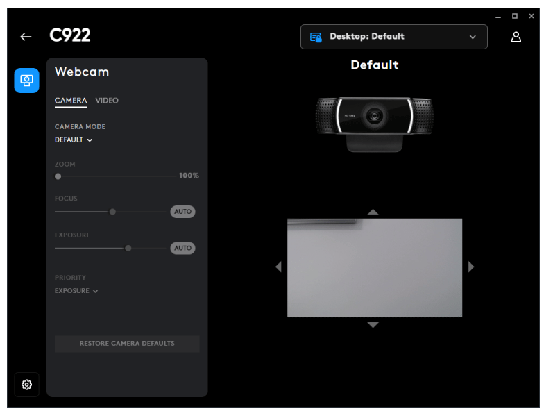 Advanced Logitech Camera Settings